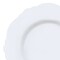 Smarty Had A Party 10.25" Solid White Round Blossom Disposable Plastic Dinner Plates (120 Plates), 120PK 4840WH-CASE - alternate 1
